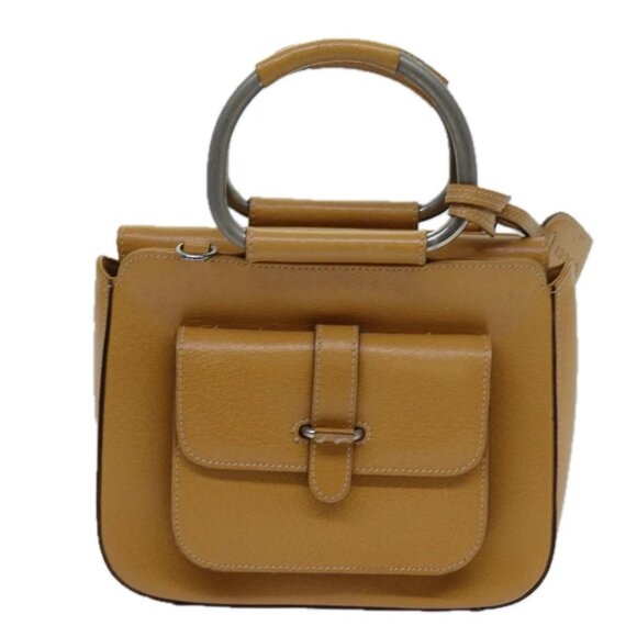 GUCCI Hand Bag Leather Brown Auth - Picture 2 of 16